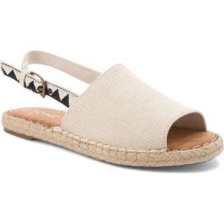 Espadryle TOMS - Clara 10011823 Birch Hemp/Black Tribal. Brązowe espadryle damskie Toms, bez wzorów, z tworzywa sztucznego, bez obcasa. W wyprzedaży za 199,00 zł.