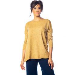 Sweter "Shelby" w kolorze żółtym. Żółte swetry damskie So Cachemire, m, bez wzorów, z kaszmiru, bez rękawów, bez kaptura. W wyprzedaży za 159,95 zł.