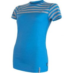 Sensor koszulka damska Merino Active L, niebieski. Niebieskie koszulki damskie termoaktywne Sensor, s, bez wzorów, z wełny. Za 239,00 zł.