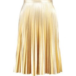 Spódniczki plisowane damskie: Topshop Petite Spódnica plisowana gold