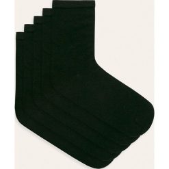 Name it - Skarpetki dziecięce (5-pack). Czarne skarpetki dziewczęce Name it, bez wzorów, z elastanu. Za 29,90 zł.