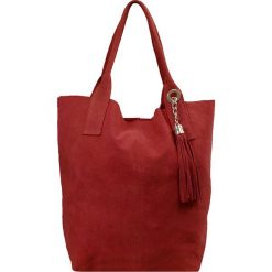 Torebki i plecaki damskie: Skórzana torebka „Chloe” w kolorze czerwonym – 33 x 34 x 18 cm