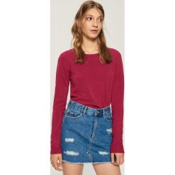 Sweter basic - Fioletowy. Fioletowe swetry klasyczne damskie marki Sinsay, l. Za 39,99 zł.
