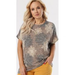 Khaki Bluzka Elirope. Brązowe koszule damskie Born2be, xl, bez wzorów, bez kołnierzyka, bez rękawów. W wyprzedaży za 39,99 zł.