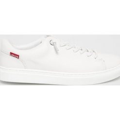Levi's - Buty Vernon. Białe buty sportowe damskie marki Levi's®, bez wzorów, ze skóry, sportowe. Za 369,90 zł.