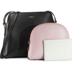 Torebka FURLA - Boheme 1060186 E EBC7 ARE Nero/Rosa Chiaro. Czarne listonoszki damskie Furla, bez wzorów, ze skóry, bez dodatków. Za 849,00 zł.