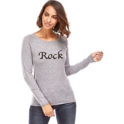 Sweter w kolorze szarym. Szare swetry damskie L'étoile du cachemire, bez wzorów, z kaszmiru, klasyczne, bez rękawów, bez kaptura. W wyprzedaży za 129,95 zł.