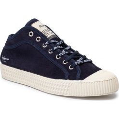 Trampki PEPE JEANS - In-G Hi Suede PMS30587 Navy 595. Niebieskie półbuty męskie Pepe Jeans, bez wzorów, z jeansu, klasyczne, bez zapięcia. Za 389,00 zł.