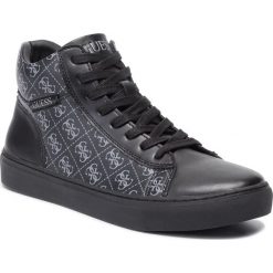 Sneakersy GUESS - Larry Hi FM8LRY FAL12 BLKGR. Czarne sneakersy męskie Guess, bez zapięcia. Za 499,00 zł.