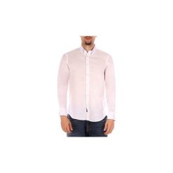 Koszule z długim rękawem Harmont Blaine CRB 12 LINEN. Białe koszule męskie Harmont Blaine, xxl, bez wzorów, bez kołnierzyka, z długim rękawem. Za 718,32 zł.