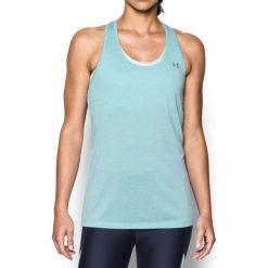 Topy sportowe damskie: Under Armour Koszulka damska Tech Tank – Twist Niebieska r. XS (1275487-943)