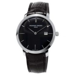 ZEGAREK FREDERIQUE CONSTANT SLIM LINE FC-306G4S6. Czarne zegarki damskie marki FREDERIC CONSTANT, ze stali. Za 7199,00 zł.