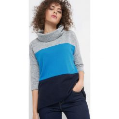 Lekki sweter z golfem. Szare golfy damskie Orsay, xs, z dzianiny, z długim rękawem. Za 69,99 zł.