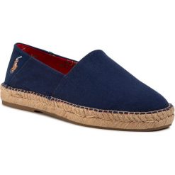 Espadryle POLO RALPH LAUREN - Cevio 803785006001 Navy. Niebieskie espadryle męskie Polo Ralph Lauren, na co dzień, bez wzorów, z tworzywa sztucznego, bez zapięcia. W wyprzedaży za 309,00 zł.