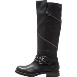 TOM TAILOR DENIM Kowbojki i Buty motocyklowe black. Czarne buty zimowe damskie marki TOM TAILOR DENIM, z denimu. W wyprzedaży za 184,50 zł.