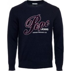 Pepe Jeans bluza męska Gabriel M ciemnoniebieska. Niebieskie bluzy męskie Pepe Jeans, m, bez wzorów, z jeansu, bez kołnierzyka, bez rękawów, bez kaptura. Za 339,00 zł.