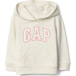 Bluza w kolorze jasnoszarym. Szare bluzy niemowlęce Gap Kids, z aplikacjami, bez rękawów, bez kaptura. W wyprzedaży za 65,95 zł.