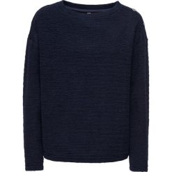 Swetry oversize damskie: Sweter oversize bonprix ciemnoniebieski