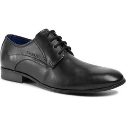 Półbuty BUGATTI - 311-66605-1000-1000 Black. Czarne buty wizytowe męskie Bugatti, bez wzorów, ze skóry, wizytowe, bez zapięcia. Za 299,00 zł.