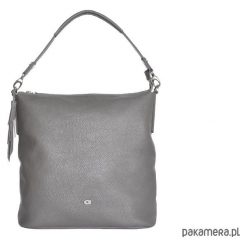 Torba na ramię SHY 1 szara. Szare torebki klasyczne damskie marki Pakamera, bez wzorów, z materiału, na ramię, bez dodatków. Za 270,00 zł.