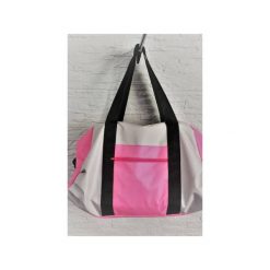 Sportowa torba Mili Fit Bag - pink/grey. Różowe torby podróżne marki Militu, w paski, sportowe. Za 230,00 zł.