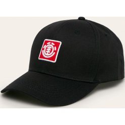 Element - Czapka. Niebieskie czapki męskie Element, z aplikacjami, z bawełny. W wyprzedaży za 89,90 zł.