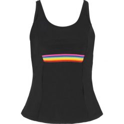 Top plażowy tankini shape bonprix czarny. Czarne stroje kąpielowe damskie bonprix, bez wzorów. Za 79,99 zł.