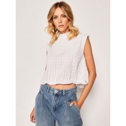Bluzka One Teaspoon Angla Bubble 23311. Białe bluzki damskie One Teaspoon, xs, bez wzorów, bez kołnierzyka, bez rękawów. W wyprzedaży za 619,00 zł.