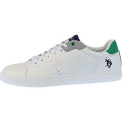U.S. POLO ASSN. tenisówki męskie Jado 45 białe. Białe trampki męskie U.S. Polo Assn., bez wzorów, bez zapięcia. Za 339,00 zł.