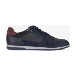 Geox Renan Tenisówki Niebieski. Niebieskie trampki męskie Geox, bez wzorów, ze skóry, bez zapięcia. Za 462,95 zł.