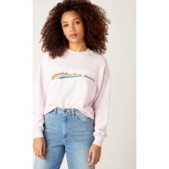 Bluza Wrangler High Rib Retro W6N0HAP13. Fioletowe bluzy damskie Wrangler, xs, bez wzorów, z bawełny, bez rękawów, bez kaptura. Za 199,00 zł.