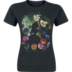 T-shirty damskie: Alicja w Krainie Czarów Black Flower Koszulka damska czarny