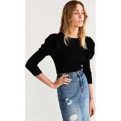 Mango - Sweter Carrusel. Czarne swetry damskie Mango, s, bez wzorów, z poliesteru, bez rękawów, bez kaptura. W wyprzedaży za 83,90 zł.