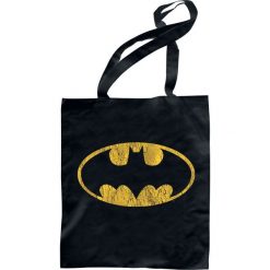 Torebki klasyczne damskie: Batman Logo Torba płócienna czarny