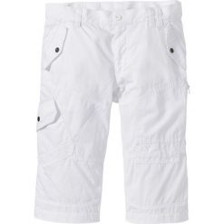 Długie bermudy Regular Fit bonprix biały. Białe spodenki i szorty męskie bonprix, m, bez wzorów, długie. Za 124,99 zł.