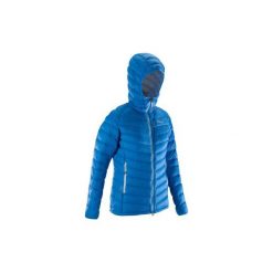 Kurtka puchowa Alpinism Light damska. Niebieskie kurtki damskie SIMOND, xs, bez wzorów, z materiału, bez kaptura, wspinaczkowe. Za 299,99 zł.