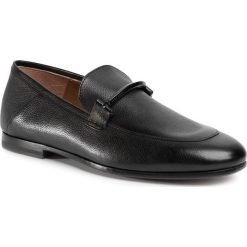 Półbuty BOSS - Soho Loaf 50428685 10152755 01 Black 001. Czarne buty wizytowe męskie Boss, bez wzorów, ze skóry, eleganckie, bez zapięcia. Za 1389,00 zł.