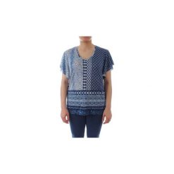 Bluzki Elena Miro' G299L1 8220. Niebieskie bluzki damskie Elena Miro', s, bez wzorów, bez kołnierzyka, bez rękawów. Za 432,28 zł.