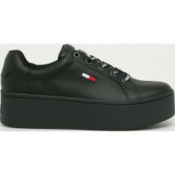 Tommy Jeans - Buty skórzane. Czarne sneakersy damskie Tommy Jeans, z jeansu. Za 449,90 zł.