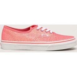 Vans - Tenisówki Neon Glitter Authentic. Różowe trampki dziewczęce Vans, bez wzorów, z gumy, na sznurówki. Za 239,90 zł.