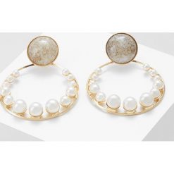 Kolczyki damskie: Anton Heunis REMOVABLE PEARL HOOP WITH DISC EARRING Kolczyki grey