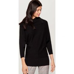 Sweter z golfem - Czarny. Czarne swetry damskie Mohito, s, bez wzorów, bez rękawów. W wyprzedaży za 29,99 zł.