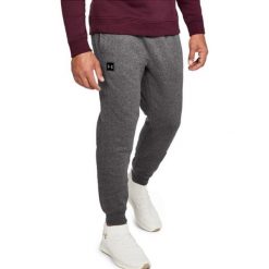 UA Rival Fleece Jogger 1320740-020. Szare spodnie męskie Under Armour, s, bez wzorów, z bawełny. W wyprzedaży za 149,99 zł.