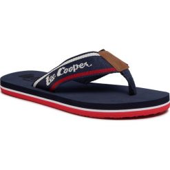 Japonki LEE COOPER - LCWL-20-33-011 Navy/Red. Niebieskie klapki damskie Lee Cooper, bez wzorów, ze skóry ekologicznej, bez obcasa. Za 79,00 zł.