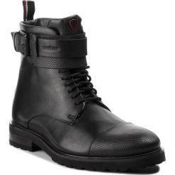Kozaki STRELLSON - New Brown 4010002482 Black 900. Czarne glany męskie marki Strellson, z materiału. Za 789,00 zł.