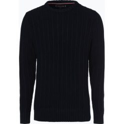 Tommy Hilfiger - Sweter męski, niebieski. Niebieskie swetry męskie marki TOMMY HILFIGER, xl, bez wzorów, bez kołnierzyka, bez kaptura. Za 599,95 zł.