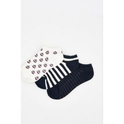 Kapcie damskie: 3 pack stopek - Granatowy