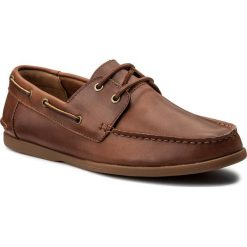 Mokasyny męskie: Mokasyny CLARKS – Morven Sail 261324827 Tan Leather