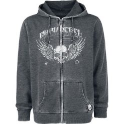 Bluzy męskie: Rock Rebel by EMP Mask Of Sanity Bluza z kapturem rozpinana szary