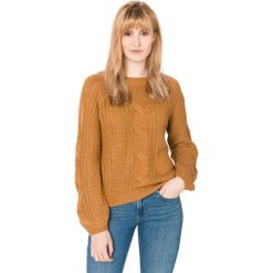 Vero Moda Allie Sweter Brązowy. Pomarańczowe bluzy damskie Vero Moda, l, bez wzorów, z materiału, bez rękawów, bez kaptura. Za 131,95 zł.